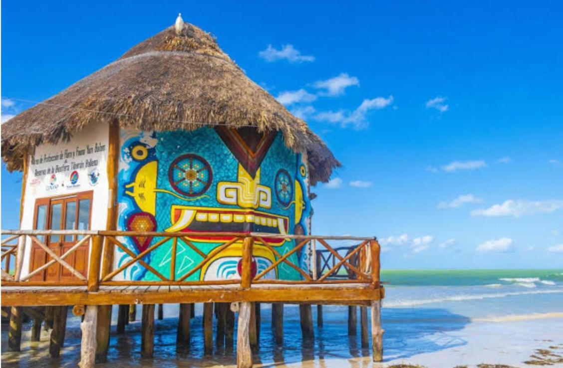 El Corazon Mexican0 Isla Holbox Buitenkant foto